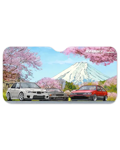 Tomei Sun Shade 59" x 28" GDB/BNR32/AE86 Cherry Blossom Mt.Fuji Tomei Sun Shade 59" x 28" GDB/BNR32/AE86 Cherry Blossom Mt.Fuji