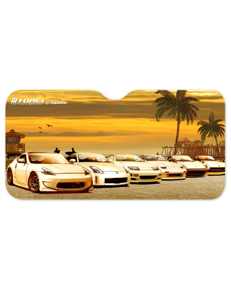 Tomei Sun Shade 59" x 28" Z Car Sunset Huntington Beach Tomei Sun Shade 59" x 28" Z Car Sunset Huntington Beach