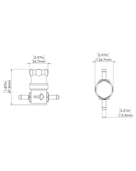 Turbosmart Manual Boost Tee Boost Controller Blue TS-0101-1101