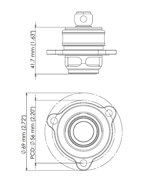 Ford Fiesta ST 1.6L EcoBoost Turbosmart Kompact Plumb Back Valve (Diverter Valve) Ford Fiesta ST 1.6L EcoBoost Turbosmart Kompact Plumb Back Valve (Diverter Valve)