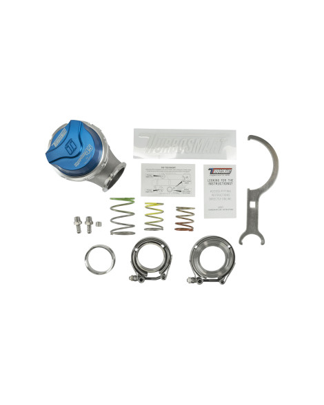 Turbosmart GenV HyperGate45 14psi External Wastegate Blue Turbosmart GenV HyperGate45 14psi External Wastegate Blue