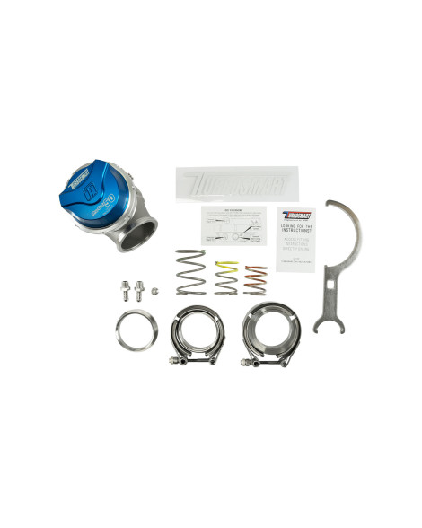Turbosmart GenV ProGate50 14psi External Wastegate Blue Turbosmart GenV ProGate50 14psi External Wastegate Blue