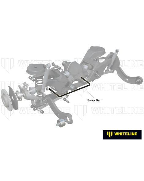 Ford Focus MK1 1998-2005 Whiteline 22mm Rear Sway Bar / Anti Roll Bar