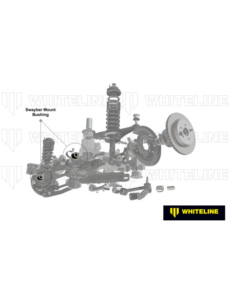Mitsubishi Lancer EVO 4/5/6/7/8/9 IV-IX Whiteline 24mm Rear Heavy Duty Anti-Roll Bar Mount Kit Mitsubishi Lancer EVO 4/5/6/7/8/9 IV-IX Whiteline 24mm Rear Heavy Duty Anti-Roll Bar Mount Kit