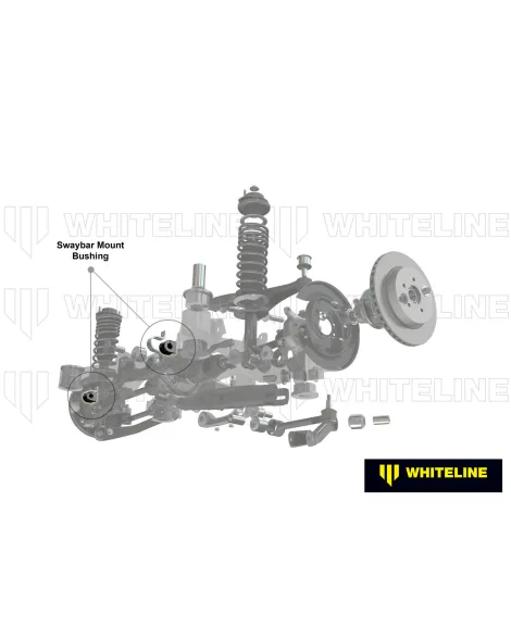 Mitsubishi Lancer EVO 4/5/6/7/8/9 IV-IX Whiteline 24mm Rear Heavy Duty Anti-Roll Bar Mount Kit Mitsubishi Lancer EVO 4/5/6/7/8/9 IV-IX Whiteline 24mm Rear Heavy Duty Anti-Roll Bar Mount Kit
