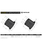 Honda Civic EP3 / Integra DC5 Type-R / CR-V Whiteline Rear Control Arm Upper Bushing Kit