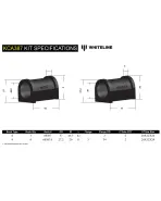 Mitsubishi EVO 7/8/9 VII-IX Whiteline Front Bump Steer Correction Kit Mitsubishi EVO 7/8/9 VII-IX Whiteline Front Bump Steer Correction Kit