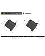 Nissan R35 GT-R 09+ Whiteline Front Control Arm Upper Bushing Kit Nissan R35 GT-R 09+ Whiteline Front Control Arm Upper Bushing Kit