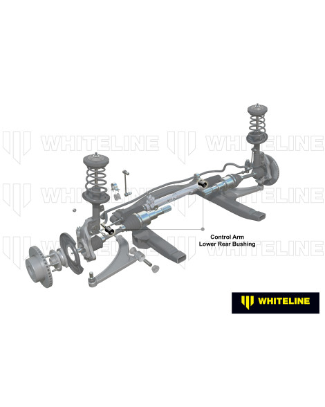 Mitsubishi EVO 1/2/3/4/5/6 I-VI Whiteline Front Control Arm Lower Inner Rear Bushing Kit Mitsubishi EVO 1/2/3/4/5/6 I-VI Whiteline Front Control Arm Lower Inner Rear Bushing Kit