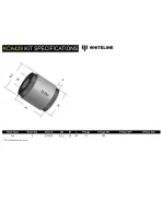 Mitsubishi EVO 1/2/3/4/5/6 I-VI Whiteline Front Control Arm Lower Inner Rear Bushing Kit Mitsubishi EVO 1/2/3/4/5/6 I-VI Whiteline Front Control Arm Lower Inner Rear Bushing Kit