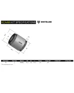 Mitsubishi EVO 7/8/9 VII-IX 01-07 Whiteline Front Control Arm Caster Correction Kit Mitsubishi EVO 7/8/9 VII-IX 01-07 Whiteline Front Control Arm Caster Correction Kit