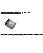 BMW M2/M3/M4 F8X / F30 2014-2021 Whiteline Front Control Arm Caster Correction Kit BMW M2/M3/M4 F8X / F30 2014-2021 Whiteline Front Control Arm Caster Correction Kit
