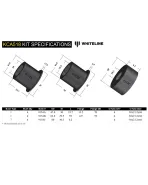 Nissan Pulsar GTiR N14 / Sunny 1990-1995 Whiteline Rear Subframe Bushes - Original Shell Nissan Pulsar GTiR N14 / Sunny 1990-1995 Whiteline Rear Subframe Bushes - Original Shell