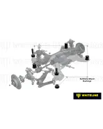 BMW E90 E91 E92 E93 04-13 Whiteline Rear Subframe Mount Bush Kit BMW E90 E91 E92 E93 04-13 Whiteline Rear Subframe Mount Bush Kit
