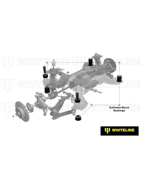 BMW F20 F21 F22 F23 F87 11-21 Whiteline Rear Subframe Mount Bush Kit