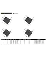 BMW E90 E91 E92 E93 04-13 Whiteline Rear Subframe Mount Bush Kit BMW E90 E91 E92 E93 04-13 Whiteline Rear Subframe Mount Bush Kit