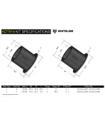 BMW F20 F21 F22 F23 F87 Whiteline Rear Diff Mount Bush Kit BMW F20 F21 F22 F23 F87 Whiteline Rear Diff Mount Bush Kit