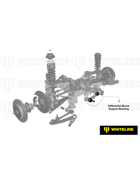 Toyota GT86 / GR86 / Subaru BRZ 2012+ Whiteline Rear Differential Mount Front Bushes Toyota GT86 / GR86 / Subaru BRZ 2012+ Whiteline Rear Differential Mount Front Bushes