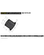 Renault Clio MK3 05-13 / Modus 04-12 Whiteline Rear Beam Axle Bushes Renault Clio MK3 05-13 / Modus 04-12 Whiteline Rear Beam Axle Bushes