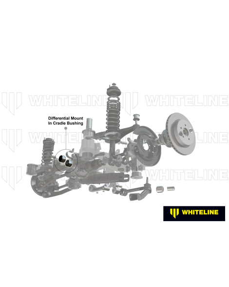 Mazda MX-5 NA/NB 1989-2005 Whiteline Rear Differential Mount Bushes Mazda MX-5 NA/NB 1989-2005 Whiteline Rear Differential Mount Bushes
