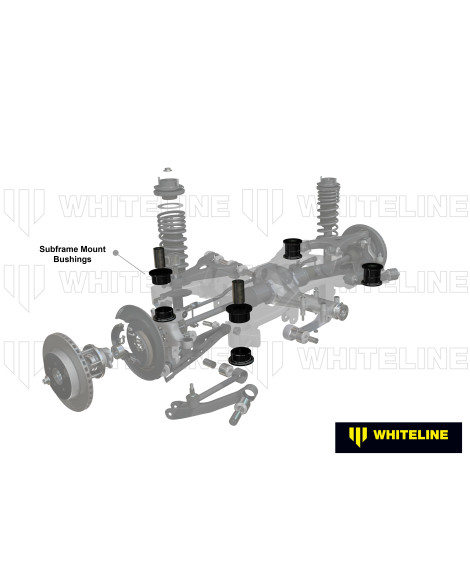 Nissan R32/R33/R34 GTR Skyline AWD 89-00 Whiteline Rear Subframe Bushes Nissan R32/R33/R34 GTR Skyline AWD 89-00 Whiteline Rear Subframe Bushes