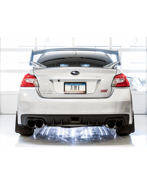 Subaru VA / GV WRX / STI Sedan 11-21 AWE Touring Edition Exhaust Diamond Black Tips (102mm)