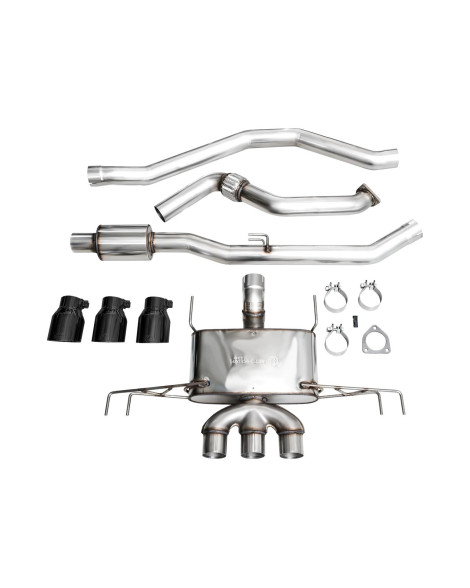 Honda Civic Type R FL5 2022+ AWE Touring Edition Exhaust Triple Diamond Black Tips Honda Civic Type R FL5 2022+ AWE Touring Edition Exhaust Triple Diamond Black Tips