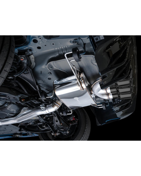 Honda Civic Type R FL5 2022+ AWE Touring Edition Exhaust Triple Diamond Black Tips Honda Civic Type R FL5 2022+ AWE Touring Edition Exhaust Triple Diamond Black Tips