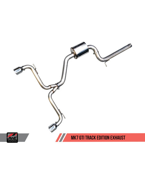 Volkswagen Golf MK7 GTI AWE Track Edition Cat-Back Exhaust Chrome Tips
