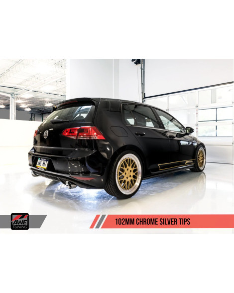 Volkswagen Golf MK7 GTI AWE Track Edition Cat-Back Exhaust Chrome Tips