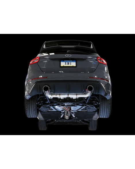 Ford Focus RS MK3 AWE Track Edition Cat-Back Exhaust Chrome Tips Ford Focus RS MK3 AWE Track Edition Cat-Back Exhaust Chrome Tips