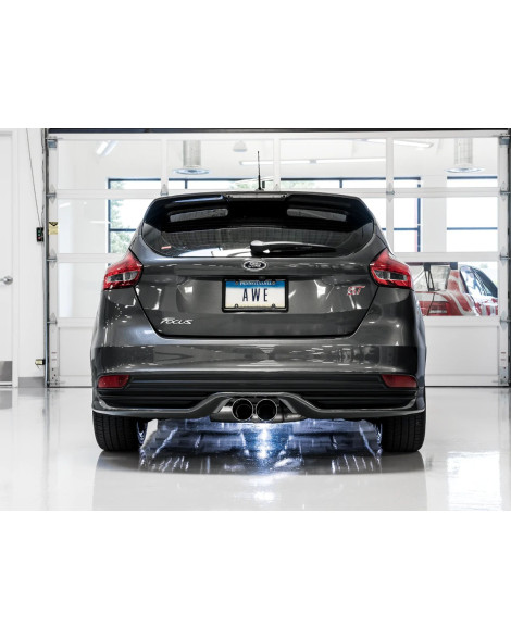 Ford Focus ST MK3 13-18 AWE Track Edition Cat-Back Exhaust Diamond Black Tips Ford Focus ST MK3 13-18 AWE Track Edition Cat-Back Exhaust Diamond Black Tips