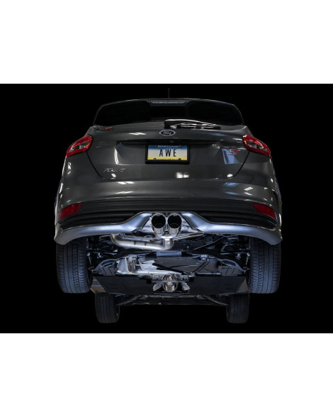 Ford Focus ST MK3 13-18 AWE Track Edition Cat-Back Exhaust Diamond Black Tips Ford Focus ST MK3 13-18 AWE Track Edition Cat-Back Exhaust Diamond Black Tips