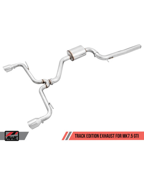 Volkswagen Golf MK7.5 GTI AWE Track Edition Cat-Back Exhaust Chrome Tips