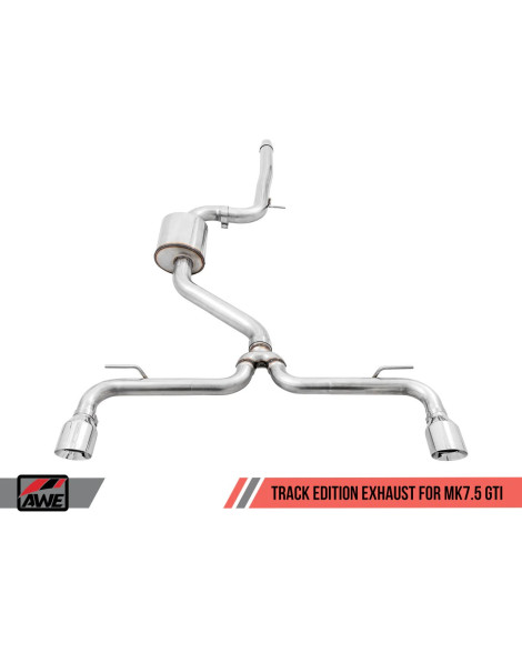 Volkswagen Golf MK7.5 GTI AWE Track Edition Cat-Back Exhaust Chrome Tips