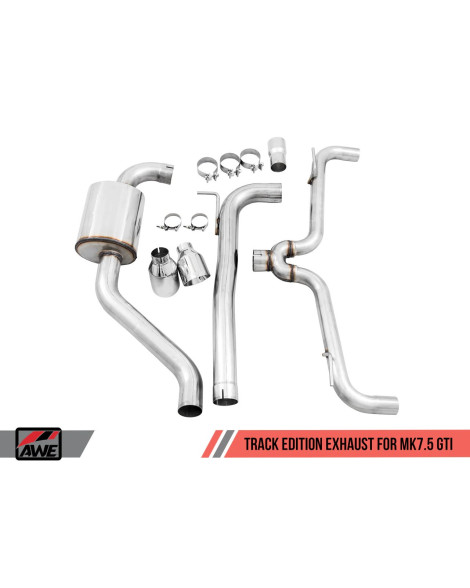 Volkswagen Golf MK7.5 GTI AWE Track Edition Cat-Back Exhaust Chrome Tips