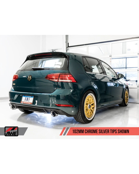 Volkswagen Golf MK7.5 GTI AWE Track Edition Cat-Back Exhaust Chrome Tips