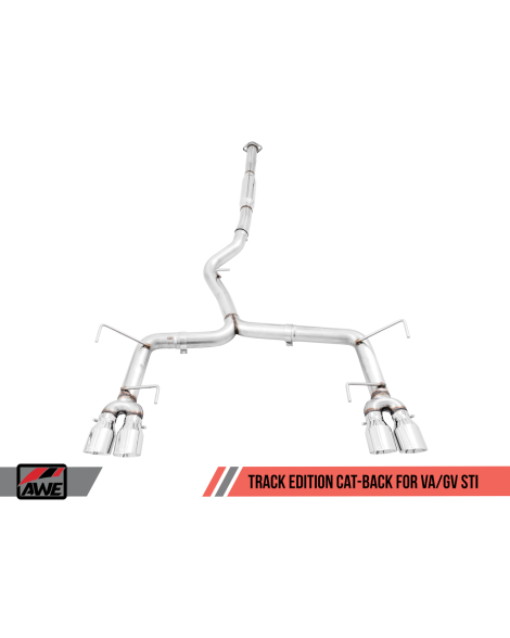 Subaru VA / GV WRX / STI Sedan 11-21 AWE Track Edition Exhaust Chrome Tips (102mm) Subaru VA / GV WRX / STI Sedan 11-21 AWE Track Edition Exhaust Chrome Tips (102mm)
