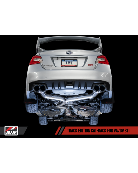 Subaru VA / GV WRX / STI Sedan 11-21 AWE Track Edition Exhaust Chrome Tips (102mm) Subaru VA / GV WRX / STI Sedan 11-21 AWE Track Edition Exhaust Chrome Tips (102mm)
