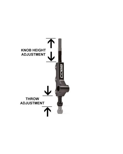 Subaru 5-Speed COBB Tuning Tall Double Adjustable Short Throw Shifter - Wide Barrel Subaru 5-Speed COBB Tuning Tall Double Adjustable Short Throw Shifter - Wide Barrel