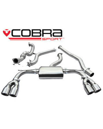 Audi S3 (8V) (3 door) Quattro 13-17 Cobra Sport Turbo Back Package with De-Cat (Non-Resonated / Non Valved)