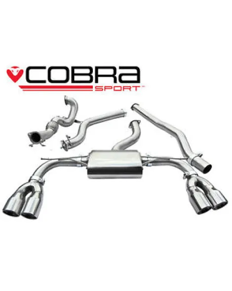 Audi S3 (8V) (3 door) Quattro 13-17 Cobra Sport Turbo Back Package with De-Cat (Non-Resonated / Non Valved) Audi S3 (8V) (3 door) Quattro 13-17 Cobra Sport Turbo Back Package with De-Cat (Non-Resonated / Non Valved)