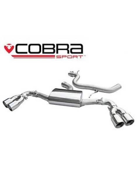 Audi TT 1.8 & 2.0 TFSI (Mk2) (2WD) Quad Exit T/P's 07-11 Cobra Sport Cat Back System