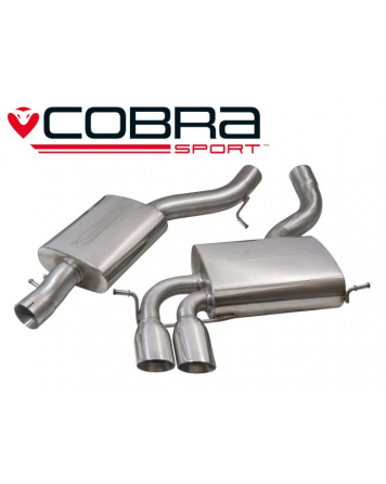 Audi S3 (8P) (3 door) Quattro 06-12 Cobra Cat Back System (Resonated)