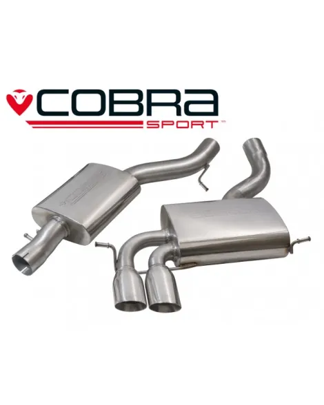 Audi S3 (8P) (3 door) Quattro 06-12 Cobra Cat Back System (Resonated) Audi S3 (8P) (3 door) Quattro 06-12 Cobra Cat Back System (Resonated)