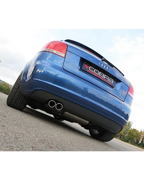 Audi A3 (8P) 2.0 TDI 2WD 140PS (3 Door) 03-12 Cobra Cat Back System (Twin Tailpipes) - Non DPF model Audi A3 (8P) 2.0 TDI 2WD 140PS (3 Door) 03-12 Cobra Cat Back System (Twin Tailpipes) - Non DPF model