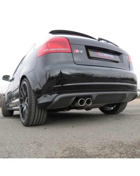 Audi S3 (8P) (3 door) Quattro 06-12 Cobra Turbo Back Package with Sports Cat (Non-Resonated)