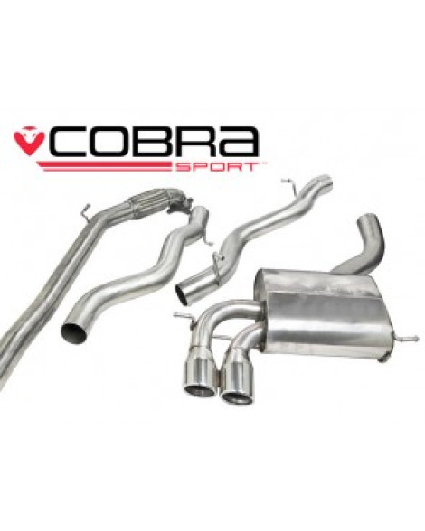 Audi A3 (8P) 2.0 TFSI 2WD (3 Door) 04-12 Cobra Turbo Back Package with De-Cat (Non-Resonated) Audi A3 (8P) 2.0 TFSI 2WD (3 Door) 04-12 Cobra Turbo Back Package with De-Cat (Non-Resonated)