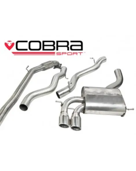 Audi A3 (8P) 2.0 TFSI 2WD (3 Door) 04-12 Cobra Turbo Back Package with De-Cat (Non-Resonated) Audi A3 (8P) 2.0 TFSI 2WD (3 Door) 04-12 Cobra Turbo Back Package with De-Cat (Non-Resonated)