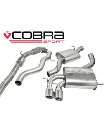 Audi S3 (8P) (3 door) Quattro 06-12 Cobra Turbo Back Package with Sports Cat (Resonated)